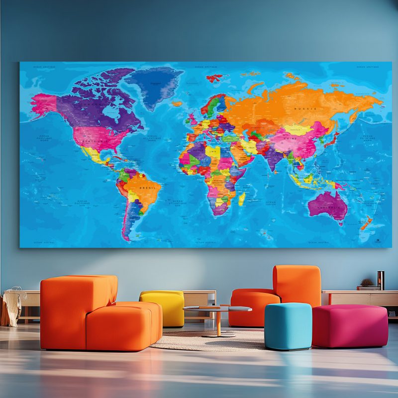 Carte-Monde-Tableau