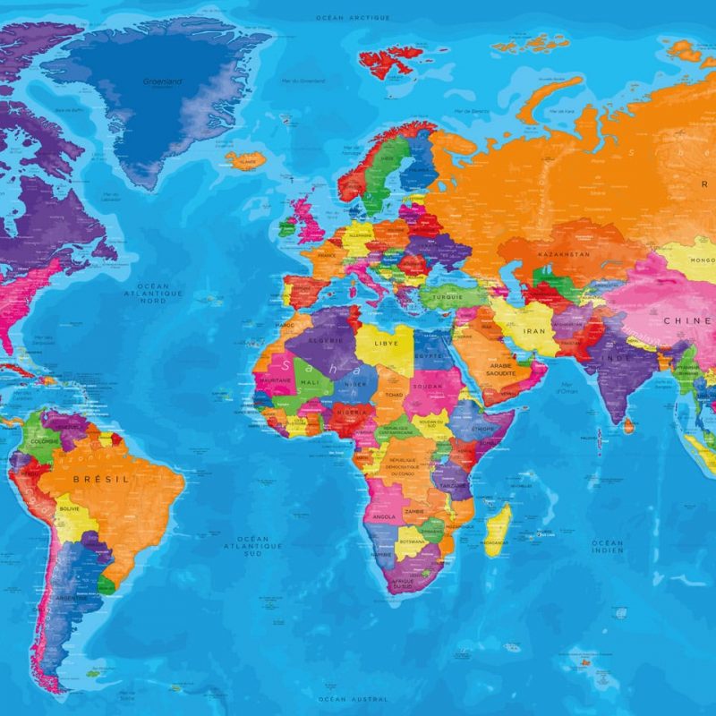 CARTE DU MONDE | PLANISPHÈRE | MAPPEMONDE