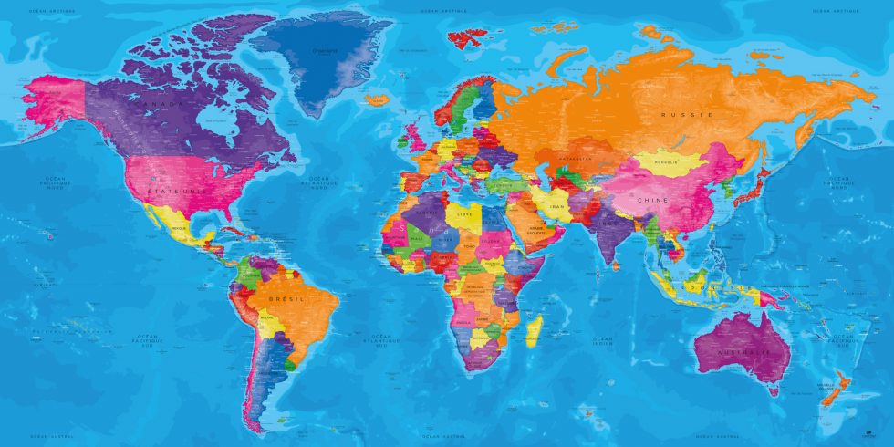 CARTE DU MONDE | PLANISPHÈRE | MAPPEMONDE