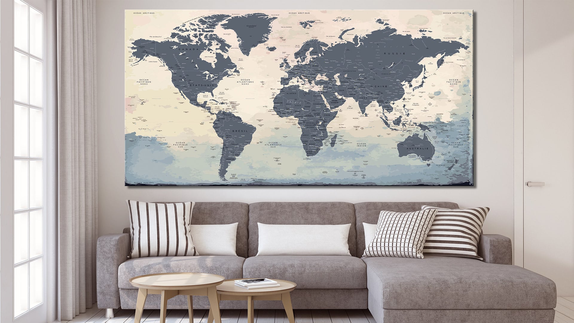 Carte du monde Géante - world-maps