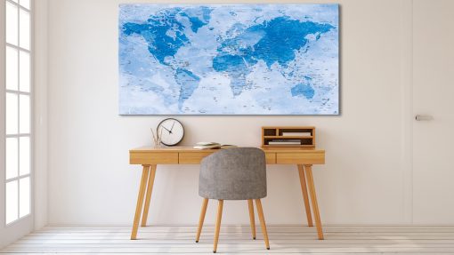 Carte Monde effet Aquarelle - Uyuni