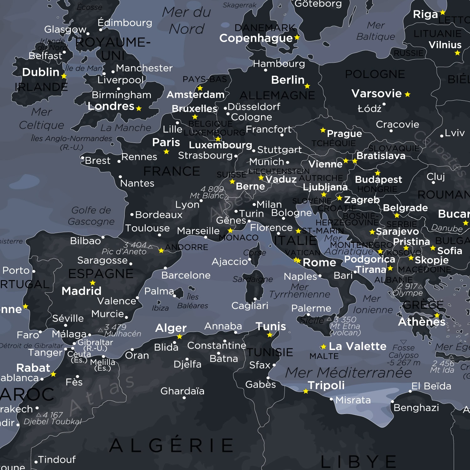 Mappemonde Originale