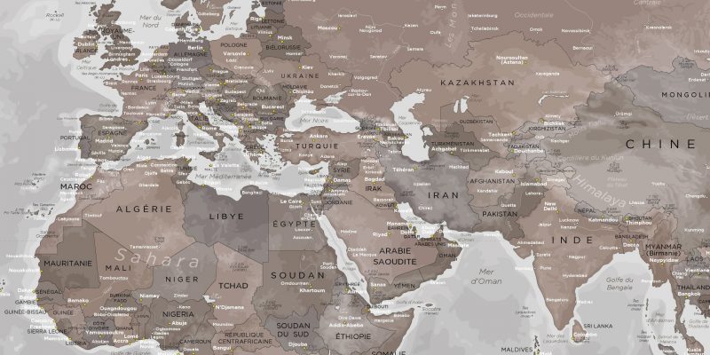 Mappemonde Poste