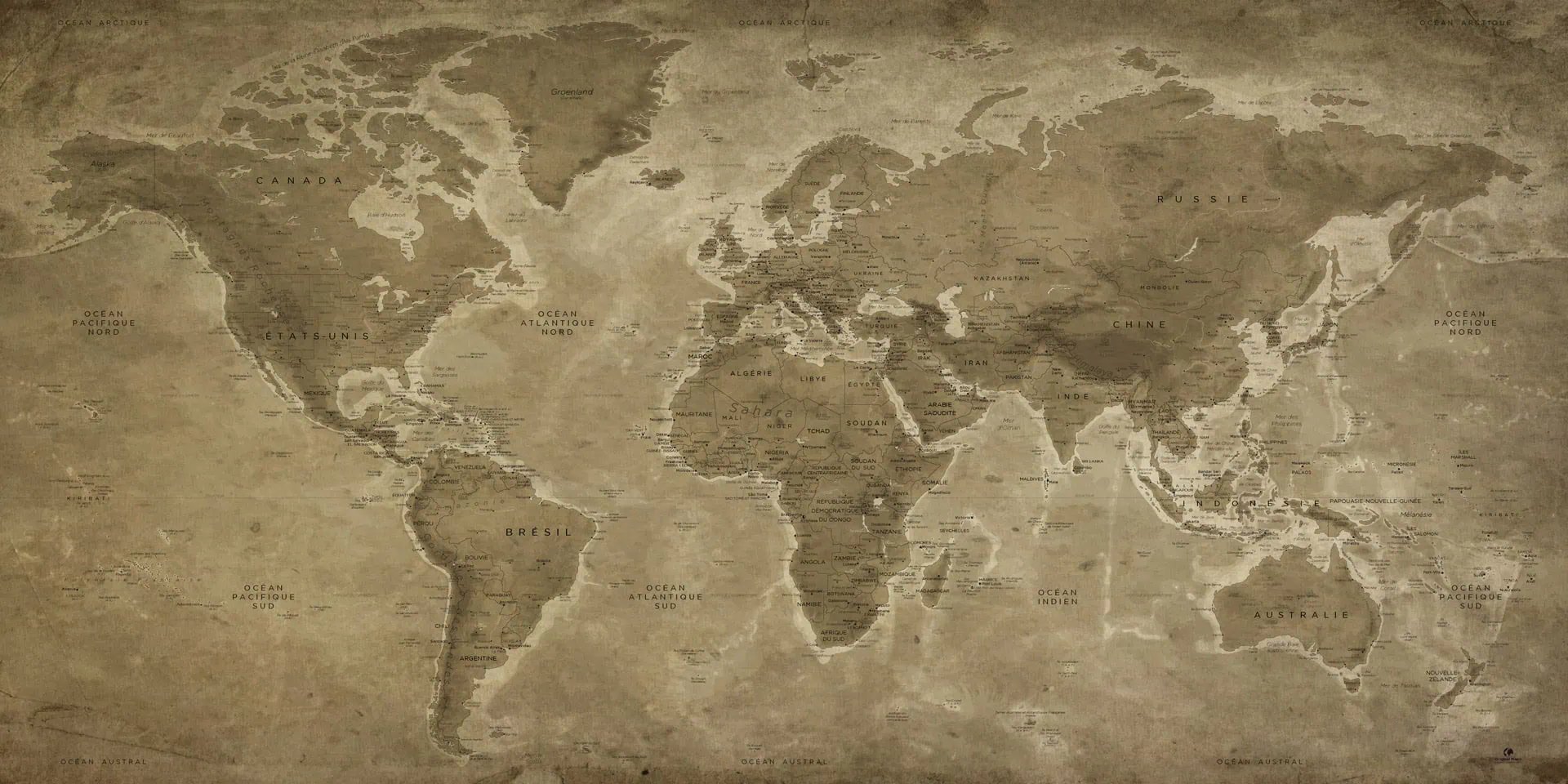 Mappemonde Vintage
