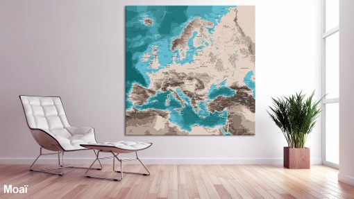 Map Europe Moaï