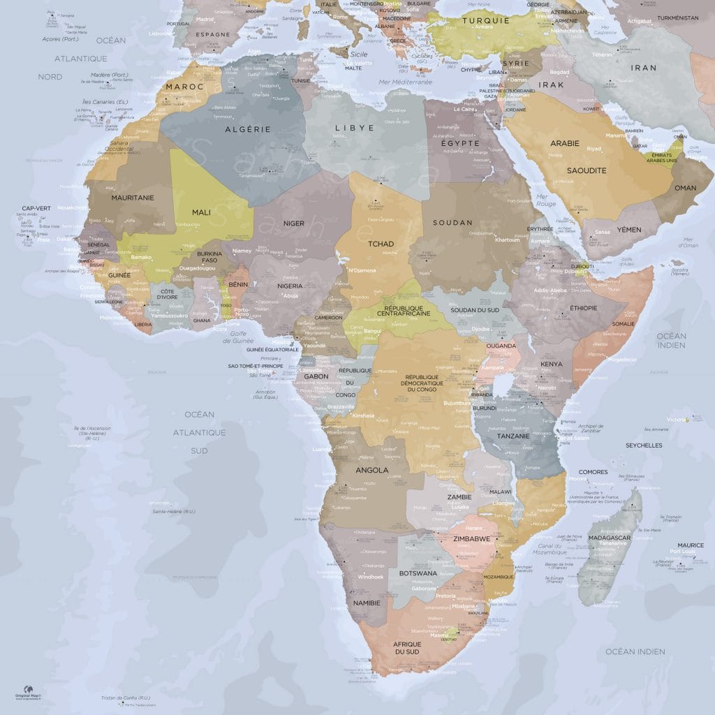 Map Afrique Angkor