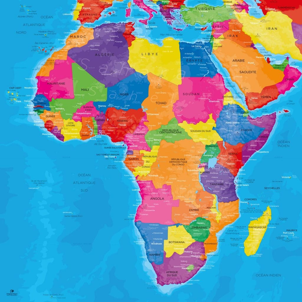 Map Afrique Manarola