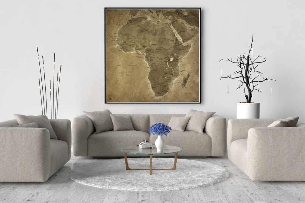 Map Afrique Lascaux