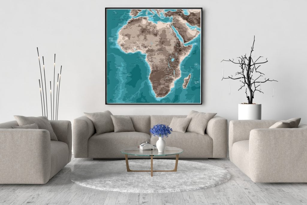 Map Afrique Moaï