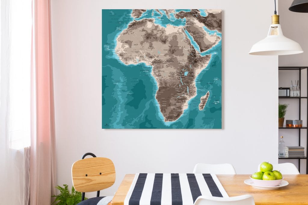 Map Afrique Moaï