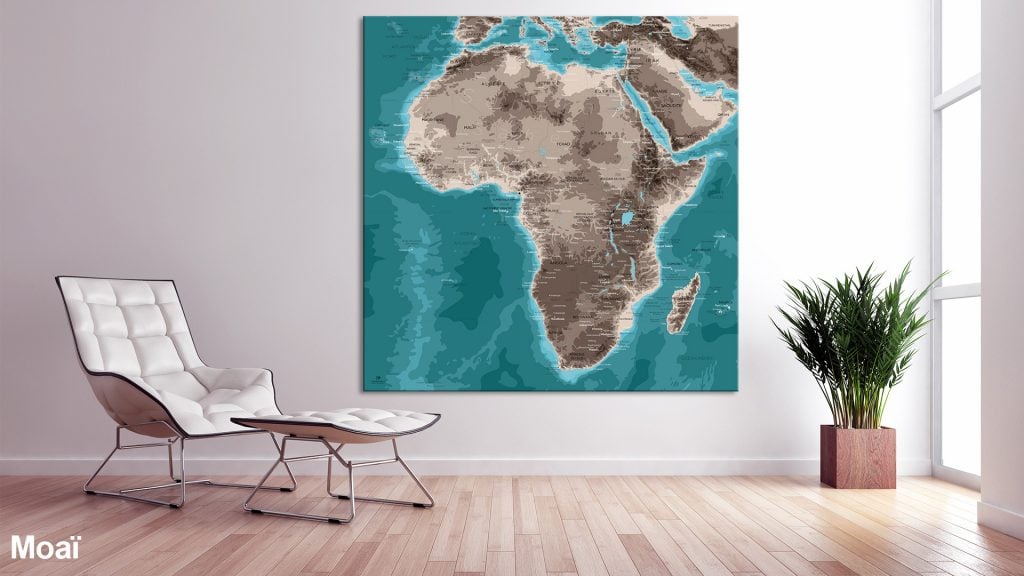 Map Afrique Moaï