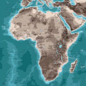 Map Afrique Moaï