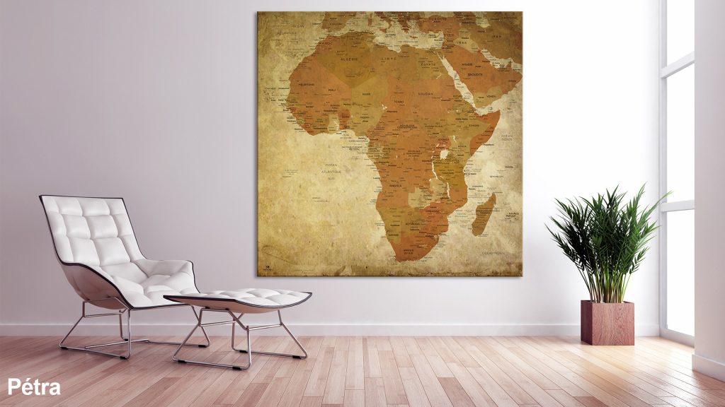 Mappemonde Afrique Pétra