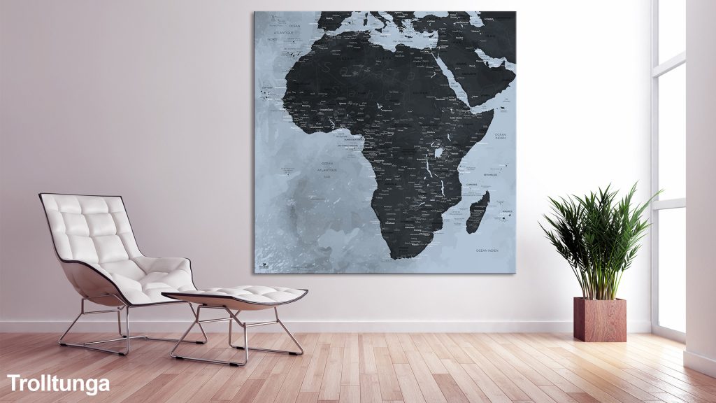 Map Afrique Trolltunga
