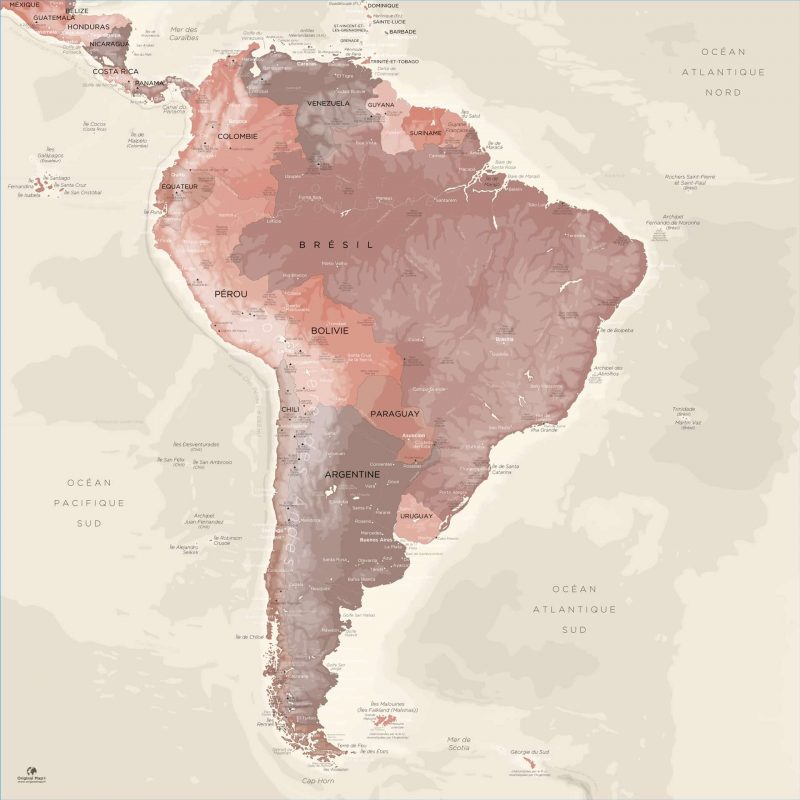 Map Amérique Sud Alhambra