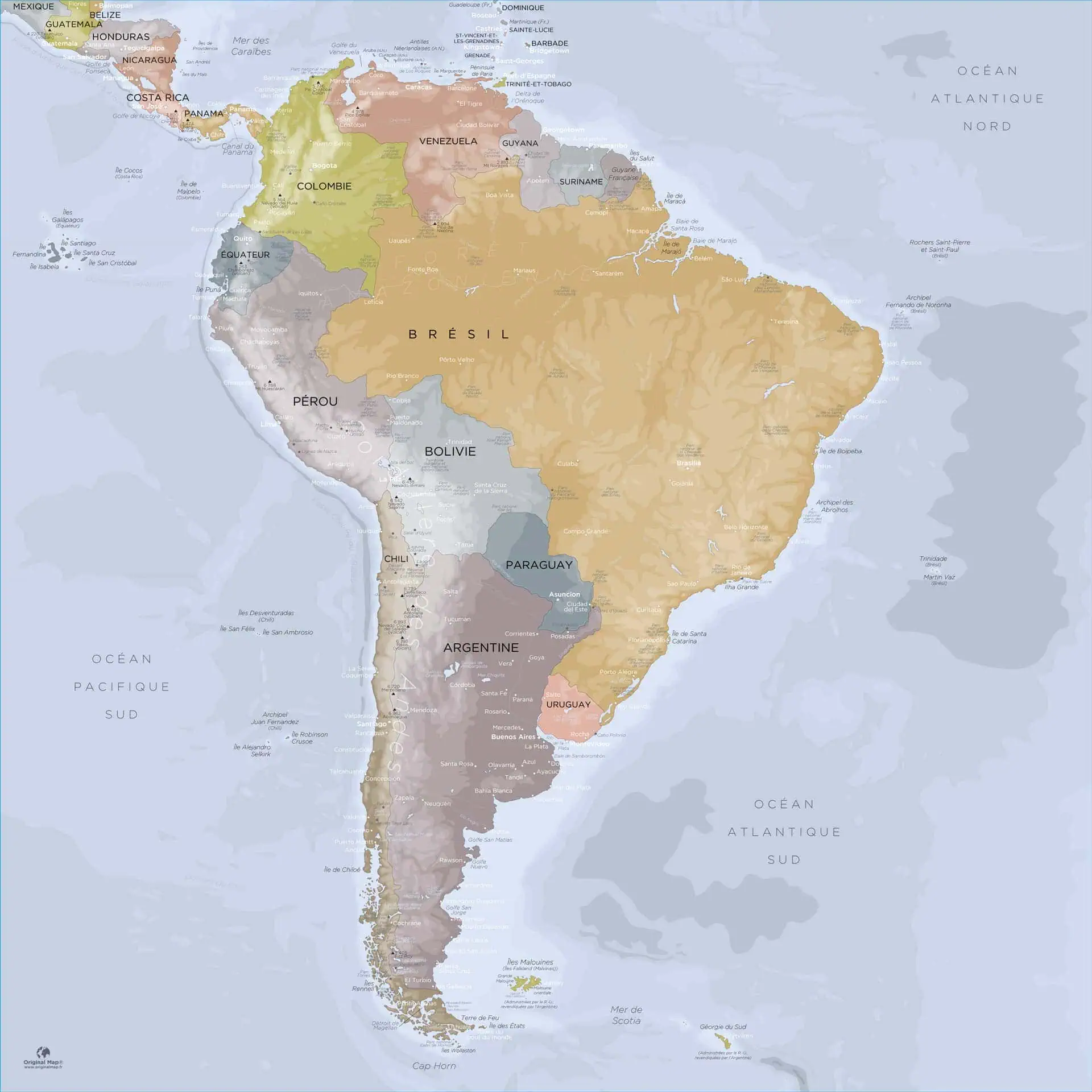 Carte-Amerique-Sud_Angkor_Original-Map