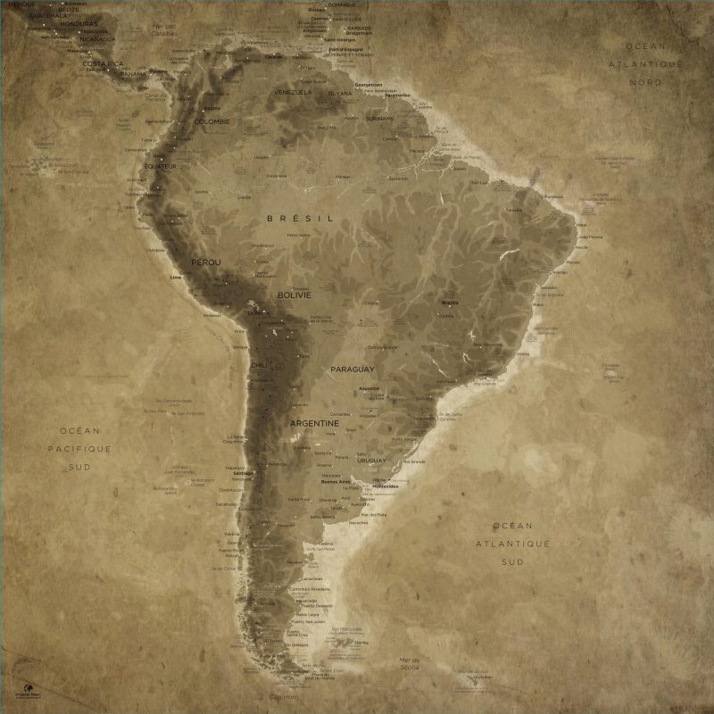 Map Amérique Sud Lascaux