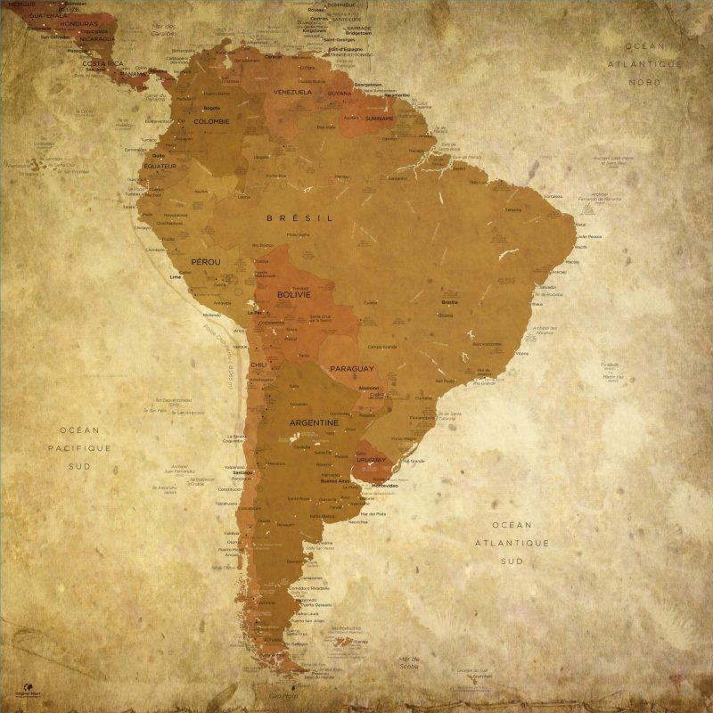 Map Amérique Sud Pétra