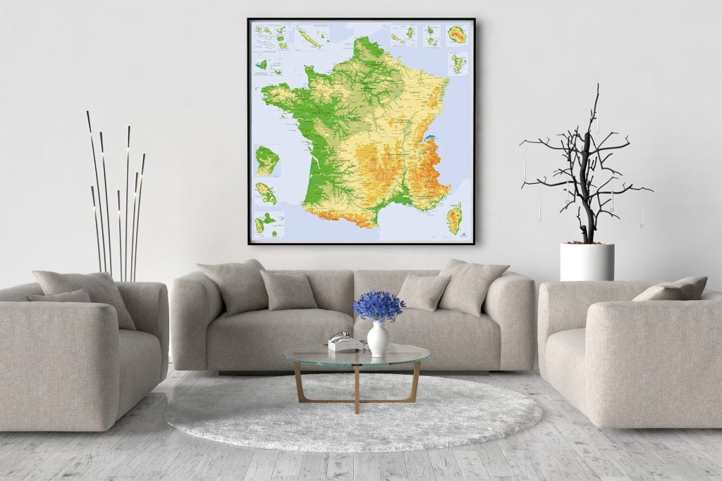 Carte de France Détaillée - Carte Scolaire