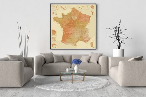 Carte de France Détaillée Design