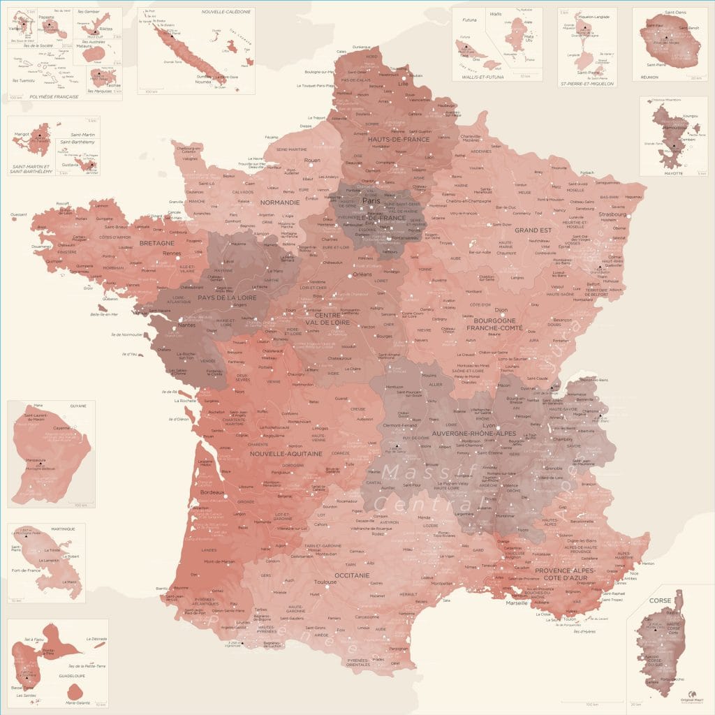 Carte France déco | Original Map
