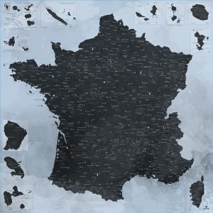 Carte France design | Original Map