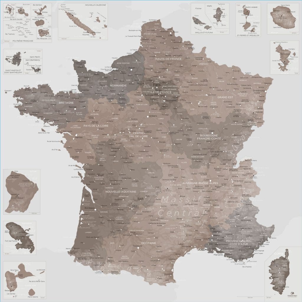Carte France géante | Original Map