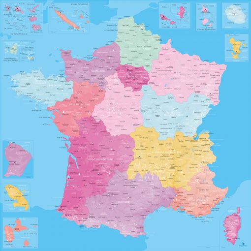 Carte France nouvelles régions | Original Map