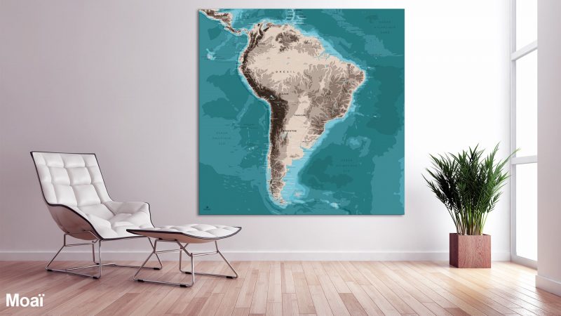 Map Amérique Sud Moaï