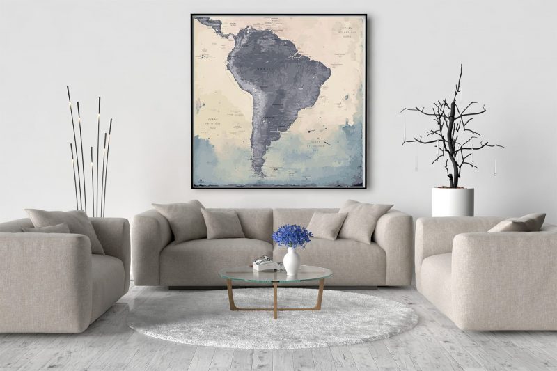 Map Amérique Sud Naïca