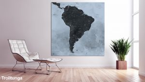 Map Amérique Sud Trolltunga
