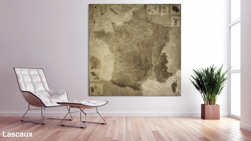 Map France Lascaux