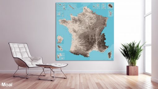 Map France Moaï