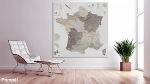 Map France Pompéi