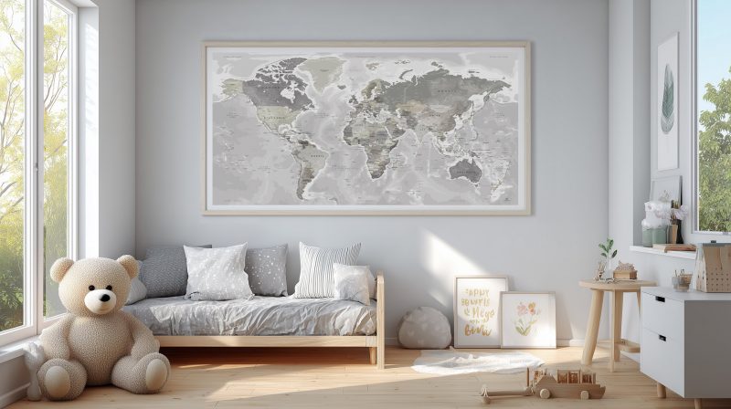 Mappemonde-Murale