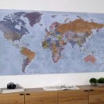 Carte du Monde Plexiglas recto-verso 1/2 Image