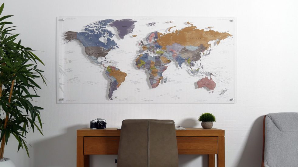 Mappemonde Plexiglas Transparent