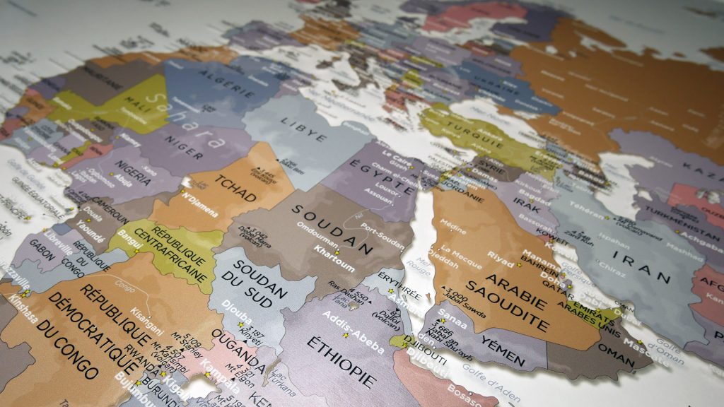 Belle carte du monde