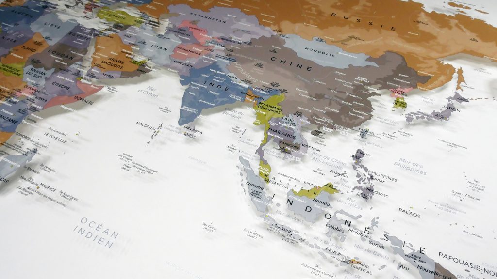 Belle carte du monde