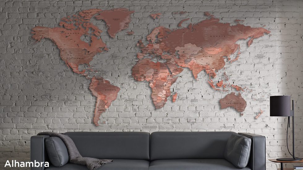 Mappemonde Plexiglas
