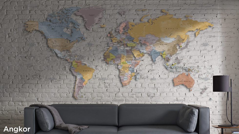 Mappemonde Plexiglas