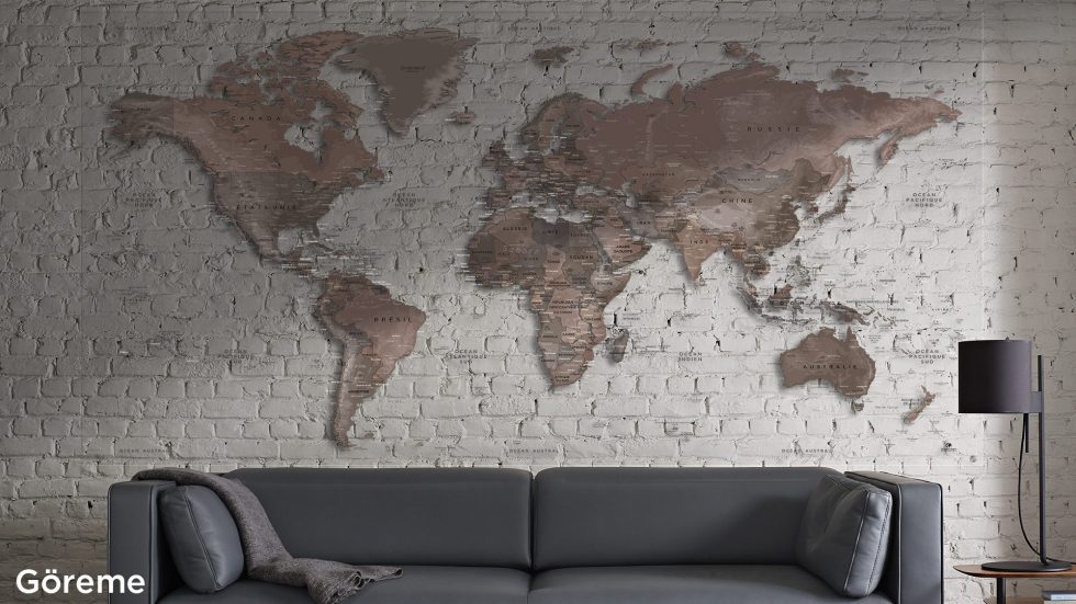 Mappemonde Plexiglas