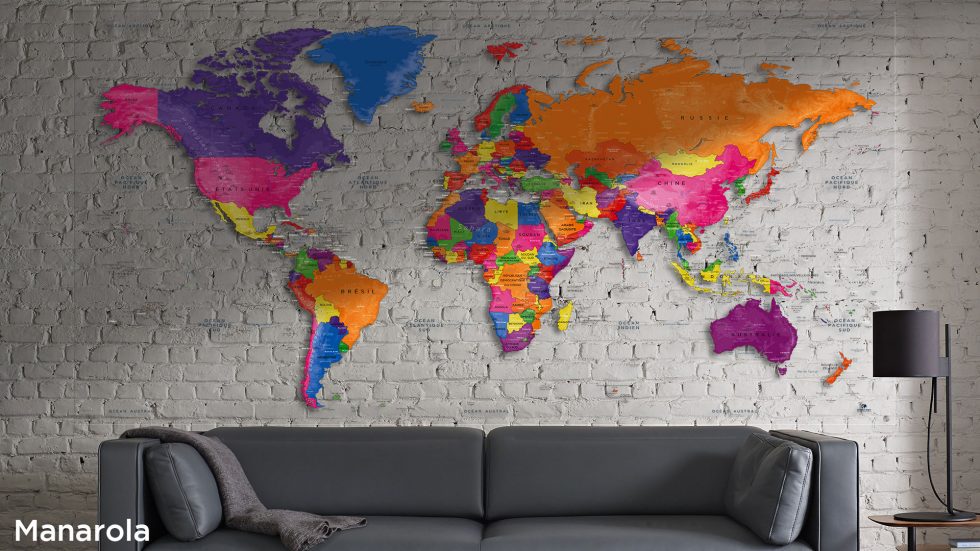 Mappemonde Plexiglas
