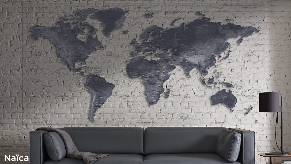 Mappemonde Plexiglas