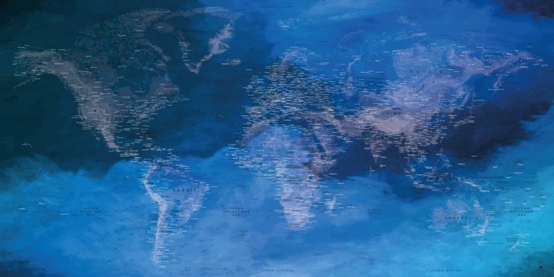 Carte Monde Déco
