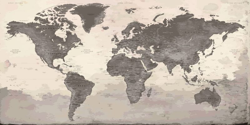 Carte Monde Murale
