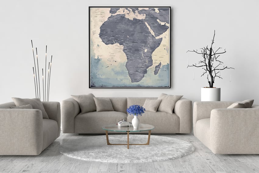 Carte Afrique - Map Afrique - Original Map