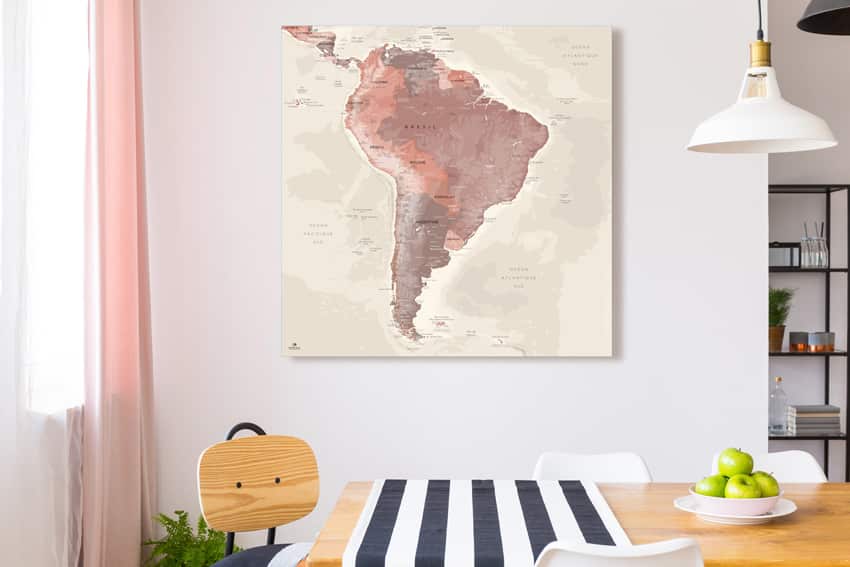 Carte Amérique Sud - Map Amérique Sud - Original Map