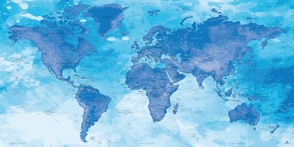 Poster Carte Monde