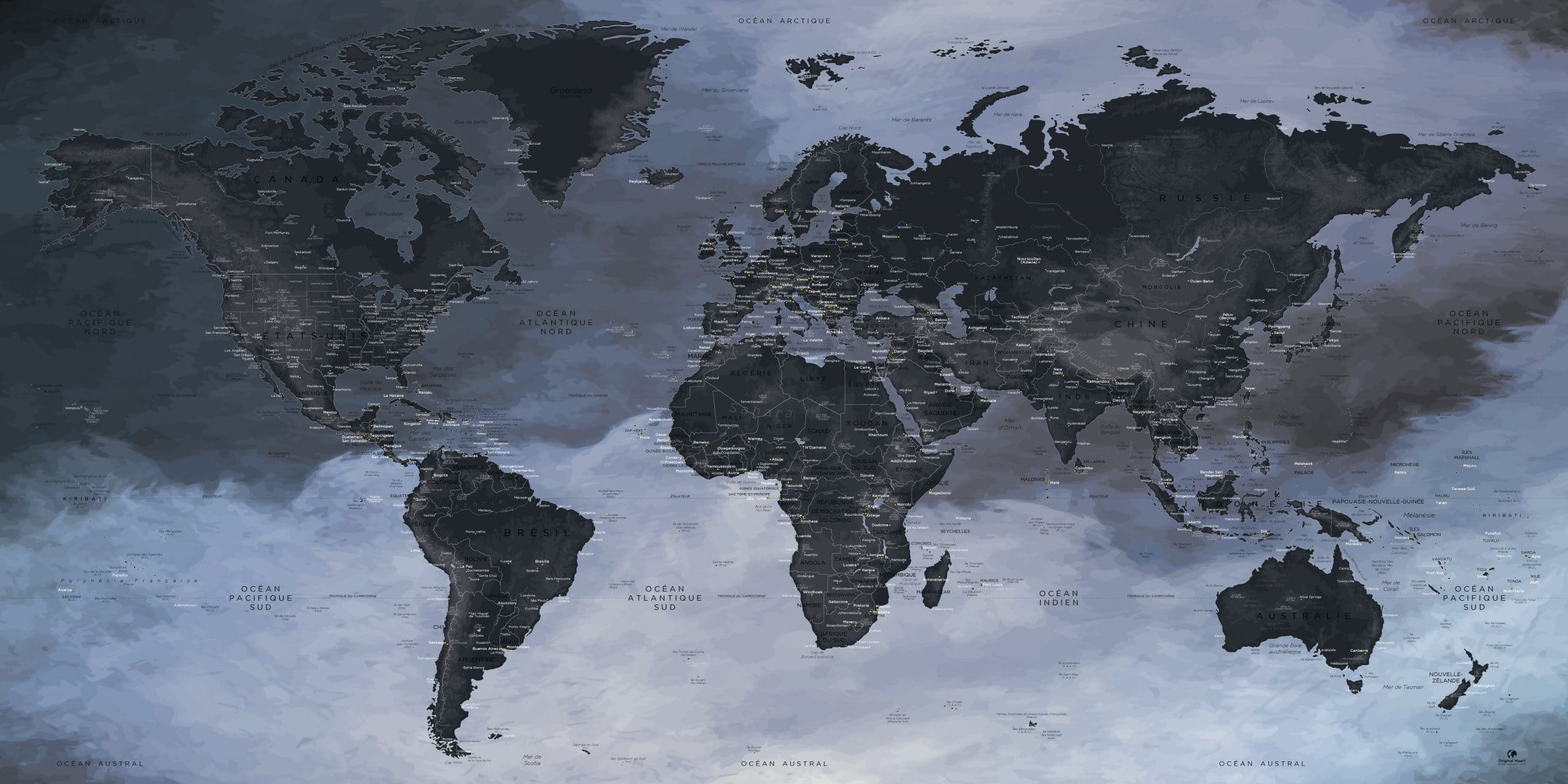 Mappemonde Originale